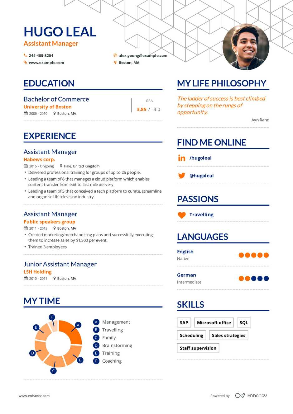 it project manager resume sample assistant manager