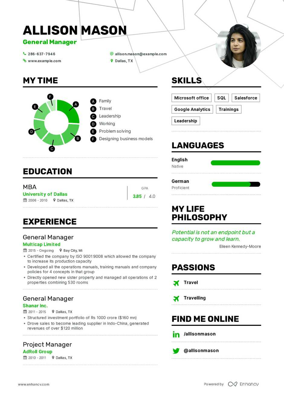 it project manager resume sample general manager